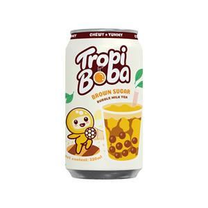 Boisson au thé au lait à bulles en conserve d'aluminium, marque privée, saveurs Taro, Matcha, Jasmin, Sucre Brun, prête à boire - Product Image 6