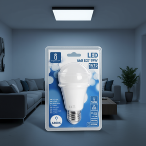 หลอดไฟ LED A60 E27 19W 6400K แสงสีขาวนวล ประหยัดพลังงาน - Product Image 3