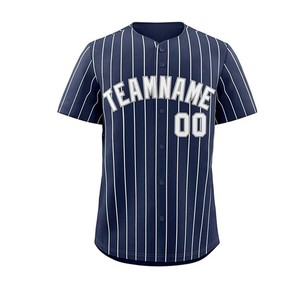 ชื่อทีมพร้อมลายปักชุดกีฬา เสื้อเบสบอลดีไซน์สปอร์ต, เสื้อเบสบอลลายทางรุ่นใหม่ล่าสุดขายส่ง - Product Image 3