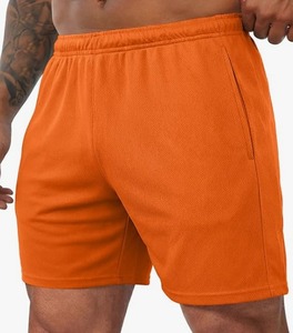 Shorts en polyester bleu marine pour homme, taille mi-haute, élastique, séchage rapide, décontractés, pour l'entraînement, avec poches - Product Image 6