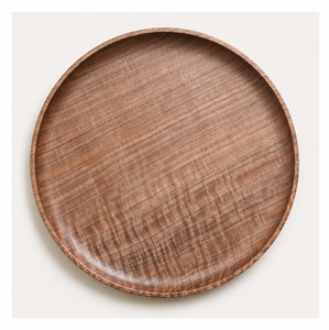 Handcrafted Eco-Friendly Acacia Wood Charger Plate Luxury Round Wooden <b>Dinner</b> Serving <b>Tray</b> for Wedding Decoration Hotel Catering - Product Image 4