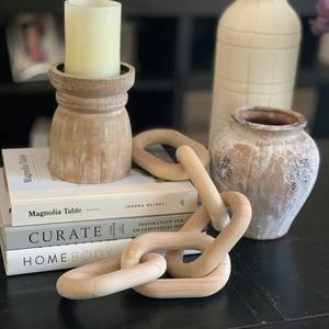Juego de eslabones de cadena de madera, eslabones de madera duraderos y ligeros, perfectos para manualidades, decoraciones del hogar y proyectos de accesorios únicos - Product Image 1