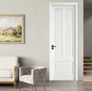 Puerta Interior de Madera MDF de Diseño Moderno, Resistente a la Humedad, Antideformación, Aislamiento Acústico para Dormitorio, Superficie con Acabado Minimalista - Product Image 6