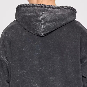 Sudadera con Capucha de Manga Larga, Estilo Lavado Ácido, Corte Regular, Personalizada, Ropa Urbana de Invierno, Ecológica - Product Image 6