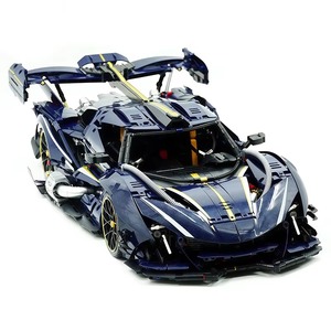 Nouveau modèle de véhicule de course sportif GULY 10641 al Cool Speed à l'échelle 1:8, blocs de construction pour décoration de bureau, jouets de montage DIY, cadeaux de Noël - Product Image 4