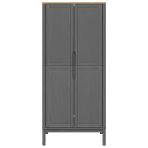 In legno massello pino FLORO grigio armadio 30.3 "x 20.9" x 67.3 "taglia - Product Image 5