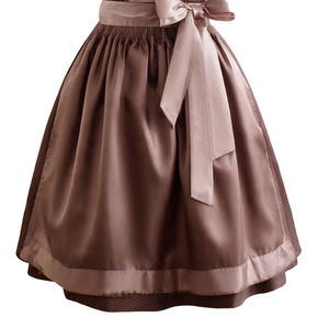 Robe Dirndl bavaroise pour femme avec ceinture ventrale, décontractée, été, couleur unie, vente en gros ODM, hauts de robe en satin 100% polyester - Product Image 2
