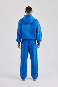 Ensemble de survêtement tendance pour homme, coupe ample, imprimé, 100% coton, sweat-shirt à fermeture éclair avec poches latérales, pantalon de jogging, ensemble 2 pièces - Product Image 3