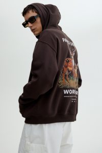 เสื้อฮู้ดพิมพ์ลายคุณภาพสูงสำหรับผู้ชายและผู้หญิง ทรงโอเวอร์ไซส์ สไตล์สตรีทแวร์ ผ้าฝ้ายฟลีซ แฟชั่นฤดูหนาว - Product Image 5