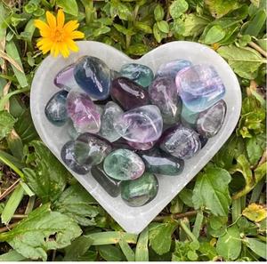 Piedras de Fluorita Arcoíris Natural Chakralume, Pulimentadas y Lisas, Cristal Curativo para Reiki, Meditación y Joyería, Hechas en India - Product Image 4