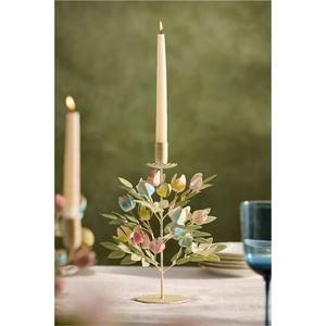 Wholesale Iron Lemon <b>Vine</b> Taper Candle Holder Rustic Fruit Candlestick Wedding Table Top Luxury Floral Centerpiece Home Decor - Product Image 4