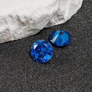 Zafiro Azul Natural, Corte Brillante, Facetado, en Forma Redonda, Varios Tamaños, Venta al Por Mayor - Product Image 5