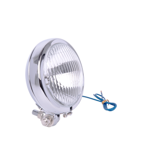 Faro Delantero para Motocicleta JY-21M9, Cristal/Lente Transparente de 4.5 Pulgadas, Carcasa de Hierro de Repuesto, 6V/12V - Product Image 1