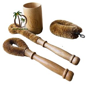 Brosse de cuisine en noix de coco, outils de nettoyage multi-usages/écologique en noix de coco ordinaire - Product Image 1