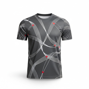 Camiseta de gimnasio personalizada sublimada, ropa deportiva ligera, camiseta para entrenamiento, camiseta para maratón, top deportivo de alta elasticidad - Product Image 1