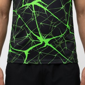Conjunto de Camiseta de Fútbol Personalizada para Hombre, Negra y Verde, Sublimada, de Poliéster que Absorbe la Humedad, Nombre del Equipo 00, Manga Corta, Corte Atlético, 220g - Product Image 6