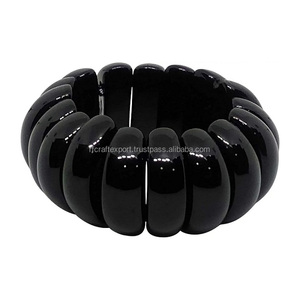 Nueva pulsera de resina hecha a mano/brazalete de cuerno de búfalo para mujer/brazalete de cuerno liso para vender desde la India por RF Crafts - Product Image 4