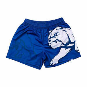 Pantalones Cortos de Rugby Personalizados, Antibacterianos, Unisex, Cintura Elástica, Estampado Frontal, 100% Poliéster, Personalizables con Equipo y Marca, para Todas las Temporadas - Product Image 2