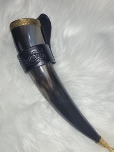 M.I.G. en Oferta Vaso Vikingo Vintage Hecho a Mano con Cuerno de Búfalo Natural, Cristal Pulido de Primera Calidad, Ecológico, para Cerveza y Vino - Product Image 5