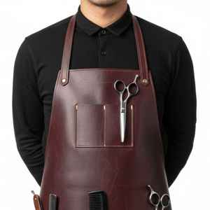 Delantal de Servicio de Cuero Genuino Vintage para Restaurantes de Alta Gama, Uniforme Profesional para Camareros, Protección a Prueba de Olores - Product Image 3