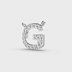 Grateful G Diamond Pendant Silver Plated Moissanite <b>Cushion</b> Cut Hip Hop Unisex Trendy Unique Design Party From Surat - Product Image 3