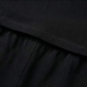 Conjunto de 2 Piezas de Alta Calidad para Mujer, Estilo Casual, Camiseta de Manga Corta y Pantalones Cortos hasta la Rodilla, en Spandex/Poliéster - Product Image 5