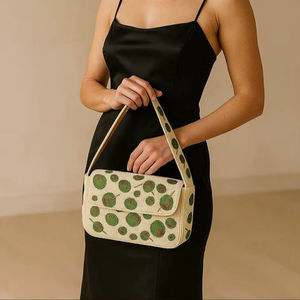 Bolsos de Mano Artesanales de Lujo de la India, Forma de Baguette, Hechos a Mano, con Cuentas de Vidrio Multicolores, Bolsos de Mano Casuales y Duraderos, Bolsos Promocionales - Product Image 1