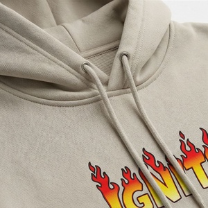 Women's 2 Piece Hoodie Shorts Set Fleece Casual Loose Fit Above <b>Knee</b> With Ignite Flame Print <b>Heat</b> Transfer Design - Product Image 4