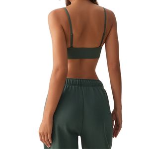 เสื้อชั้นในกีฬาผู้หญิงแบบขายส่งสั่งทำพิเศษ รองรับแรงกระแทกสูง คอวี นุ่มสบาย กระชับรูปร่าง น้ำหนักเบา เหมาะสำหรับออกกำลังกาย โยคะ และเล่นกีฬา - Product Image 4