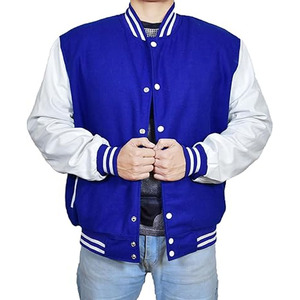 New Arrival Custom Leather Sleeve Varsity <b>Jacket</b> for <b>Men</b> and High Street Style Wholesale for Winter - Product Image 5