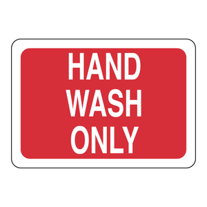 Panneau mural Brady « Lavage des mains uniquement » – Signalisation de sécurité haute visibilité pour laboratoires - Product Image 1