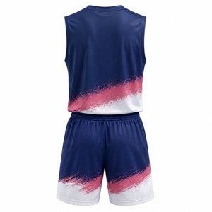Conjuntos de Camisetas y Pantalones Cortos de Baloncesto Sublimados Personalizados, Tallas Grandes, Ecológicos, Ligeros, Uniformes para Hombre, 100% Poliéster - Product Image 6