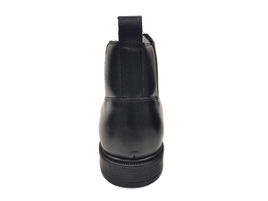 Botas Chelsea de Altura al Tobillo con Punta Redonda, Estilo Slip-On, Parte Superior de Cuero Genuino, Suela de Goma Antideslizante, Entresuela de EVA, Forro de Microfibra - Product Image 4