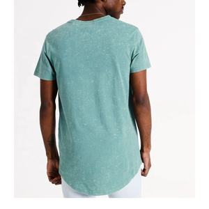 T-shirts vierges à manches courtes délavés à l'acide de haute qualité pour hommes 100% tissu tricoté en coton - Product Image 6