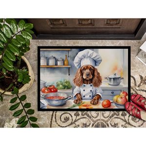Nuevo felpudo Cocker Spaniel the Chef, antideslizante, lavable, de pila baja, 18H X 27W, alfombra de entrada para interiores y exteriores, alfombrilla para puerta Delantera - Product Image 3