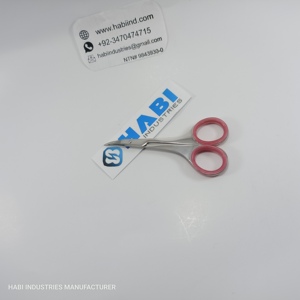 <b>Chrome</b> Polish Embroidery Scissors Custom Threading Shears Straight Sharp Stainless Steel Mini Right-Handed Cuticle Care Children - Product Image 6