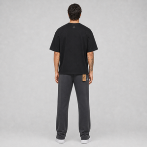 Wholesale High Quality Custom DTF Printed Logo Casual Canvas Men's Sweatpants 100% Cotton Baggy Fit Solid Color Custom Washed - Product Image 5
