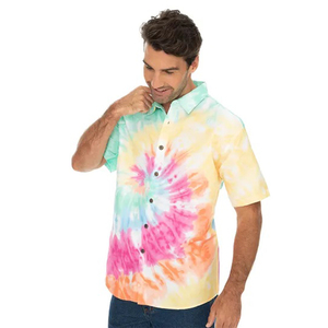 เสื้อฮาวายชายลดราคา เสื้อเชิ้ตลายดอกไม้เขตร้อนสำหรับฤดูร้อน ชุดชายหาด เสื้อ Aloha สั่งทำได้ เสื้อโพลีเอสเตอร์น้ำหนักเบา เสื้อชายหาดแบบซับลิเมชั่น - Product Image 4