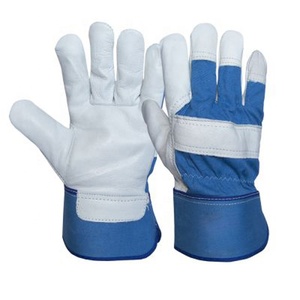 Gants de travail en cuir de vache fendu pour homme, accessoires de sécurité personnalisés, en cuir de vache, personnalisés - Product Image 4
