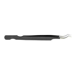Pinces à épiler professionnelles Royal Tweezers Instruments, logo personnalisé, qualité supérieure, acier inoxydable, pointe lisse, antimagnétiques, pour cils et sourcils - Product Image 3
