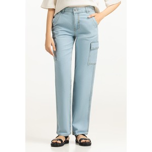 Jeans de Mezclilla para Mujer con Costuras Refinadas y Diseño Cómodo para Usar Todo el Día - Product Image 1