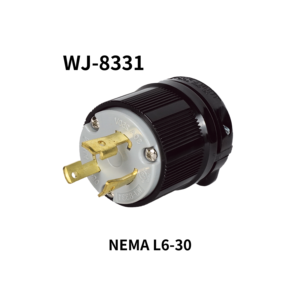 Productos de gran venta WJ-8331 Enchufe eléctrico reutilizable de cableado robusto de 250V 30A para conexión de energía de circuito de alta capacidad - Product Image 1