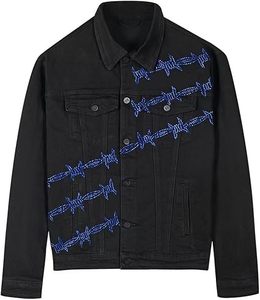 Wholesale Custom Logo Front 100% Cotton Men's Winter Jeans <b>Jacket</b> High Quality 280g Breathable Eco-Friendly Quick Dry Outdoor - Product Image 1