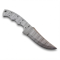 Lame de couteau en acier Damas faite à la main, pleine longueur, qualité industrielle, pour la fabrication de couteaux de chasse, de camping et de dépecage DIY - Vente en gros