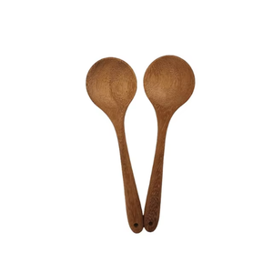 Restaurant Style Wooden <b>Spoon</b> Acacia Material Kitchen <b>Serving</b> Mixing Tool Vietnam Production - Product Image 2