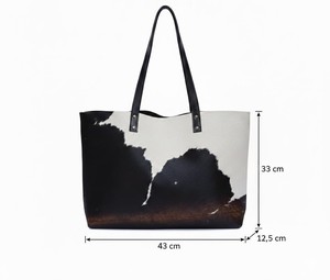 Bolso tote de cuero con pelo de vaca, bolso de mano para mujer, bolso de hombro elegante, informal, para el día a día, LHTB-0033 - Product Image 6