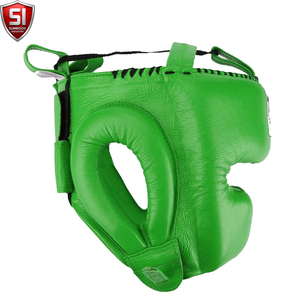 Premium Genuine Leather Boxing <b>Head</b> Guard Protective Sparring Headgear <b>Training</b> Competition Customized High Quality SUMROOS Air - Product Image 2
