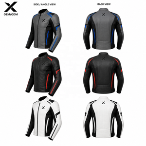 Chaqueta de Motocicleta Deportiva de Cuero Dinámica |   Estampado de Invierno |   Negro/Gris/Blanco/Azul/Marrón |   Fabricante OEM/ODM |   Diseño Premium - Product Image 2