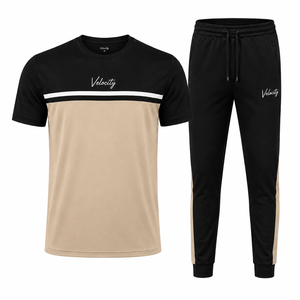 Conjunto Deportivo Informal Unisex con Logotipo Personalizado, Conjunto Deportivo de Alta Calidad, Transpirable, 100% Poliéster, Camiseta y Pantalones Deportivos de 2 Piezas para Gimnasio - Product Image 3