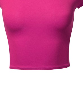เสื้อครอปท็อป OEM ราคาถูก คุณภาพเยี่ยม บริการ OEM ระบายอากาศได้ดี รับทำโลโก้/สีตามสั่ง เสื้อครอปท็อปผู้หญิงยอดนิยม - Product Image 2